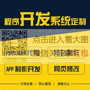 程序开发php定制java网站app设计制作代码二次修改系统代写外包